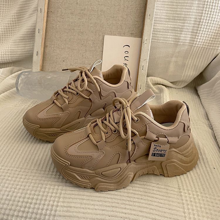 Popular Platform Shoes Women's Summer and Autumn New Heightening Versatile and Lightweight Student Fashion Casual Sports Shoes