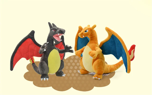 Anime Pokemon Toys Red Firered Black Mega Charizard Pokemon Plush Toy Shiny  Charizard Stuffed Dolls Toys - AliExpress