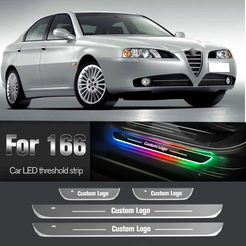 

Car Door Sill Light For Alfa Romeo 166 1998-2007 2000 2002 2004 Customized Logo LED Welcome Threshold Pedal Lamp Accessories