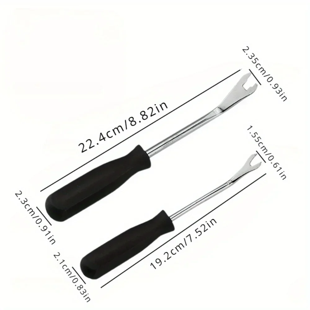 1PC disassembly tool durable, labor-saving, anti slip panel maintenance screwdriver pry bar black+silver convenient dashboard 5