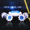 3.7V 220mAh Cartoon Electric Car Toys Anti Crash 4WD Pocket Vehicle Model 25min Working Time Deformation Design for Kid Child 6