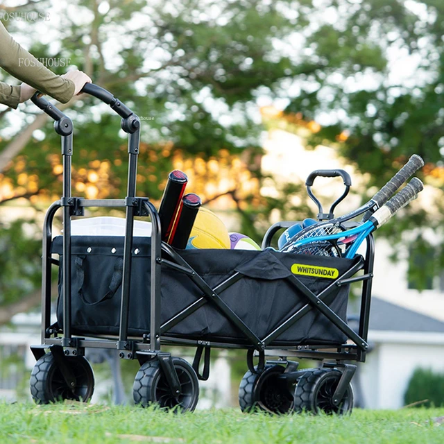 Carrelli da giardino minimalisti carro da campeggio carrello da Picnic carrello  pieghevole con ruote carrello da pesca portatile carrello da spiaggia  all'aperto - AliExpress