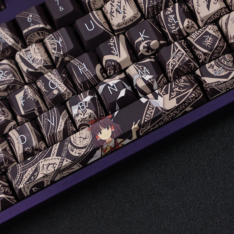 teclas touhou projeto anime pbt cherry perfil keycaps para teclado mecânico
