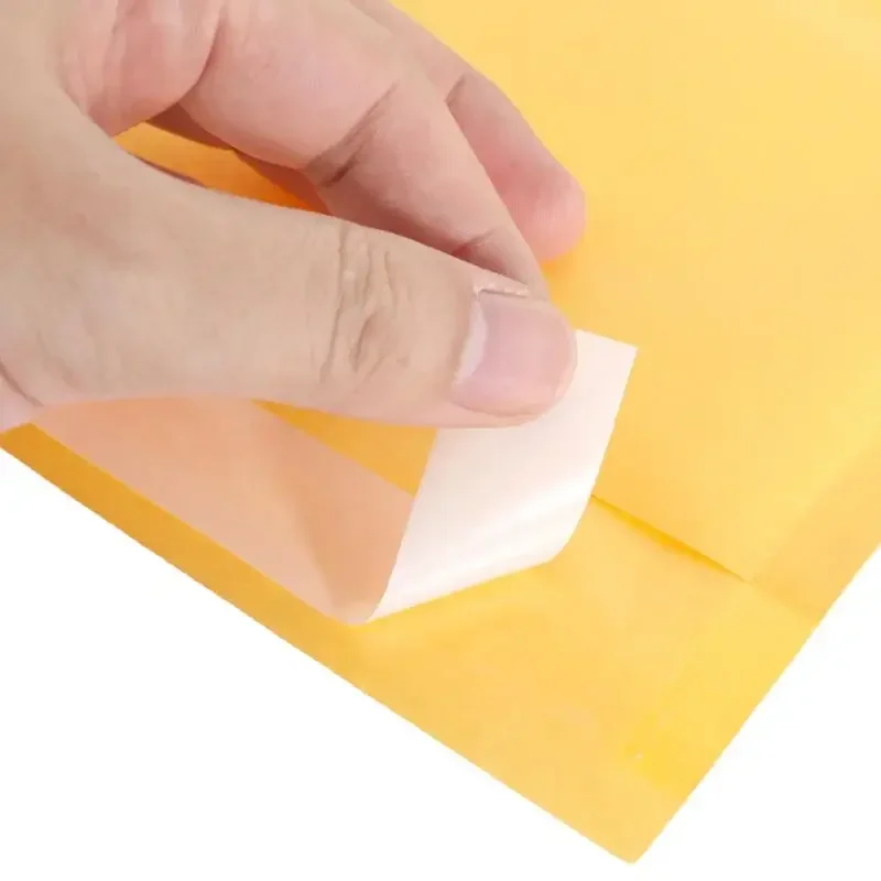 50/100pcs 크래프트 종이 버블 봉투 패딩 메일러 배송 봉투 셀프 인감 배송 포장 가방 택배 보관 가방