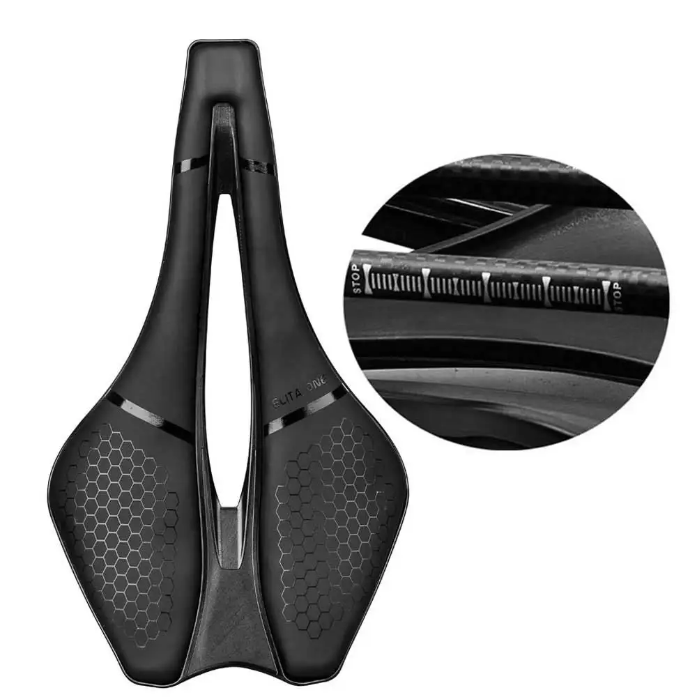 ELITA ONE MTB/Road Bicycle Saddle Carbon Super Light 245x139mm 120g Racing Seating