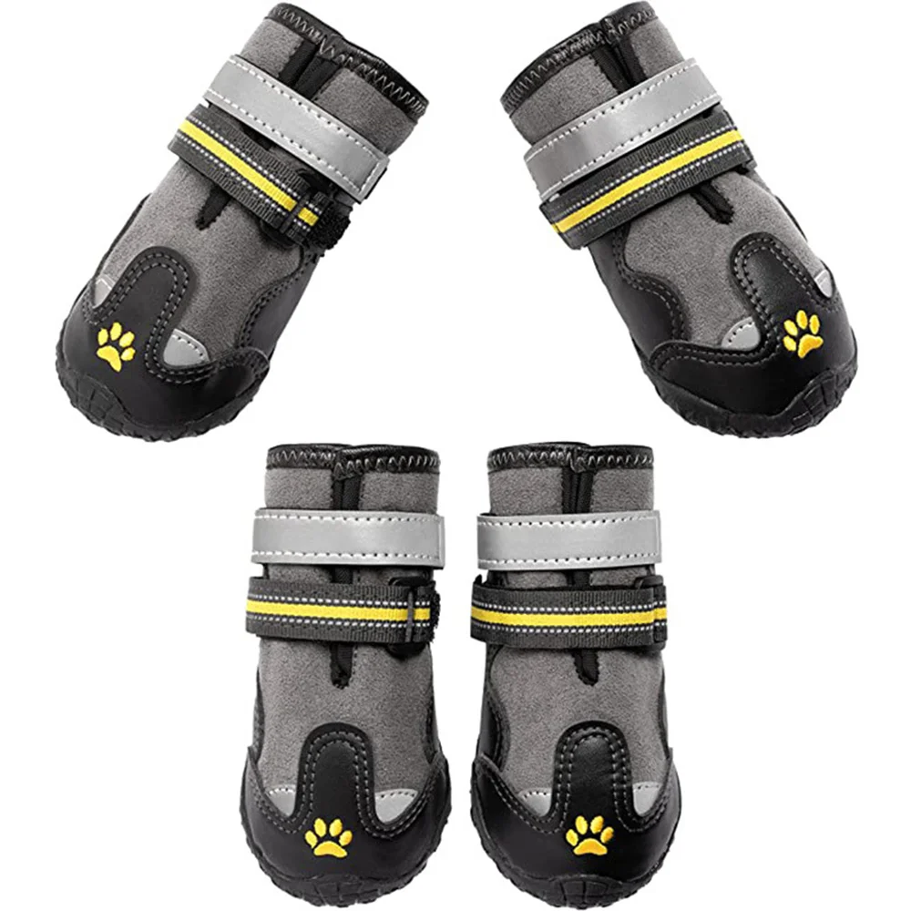

4pcs Pet Dog Shoes Anti-slip Shoes for dogs Foot Cover Puppy Waterproof Socks Large Small Medium Non Slip Wear Warm Boots