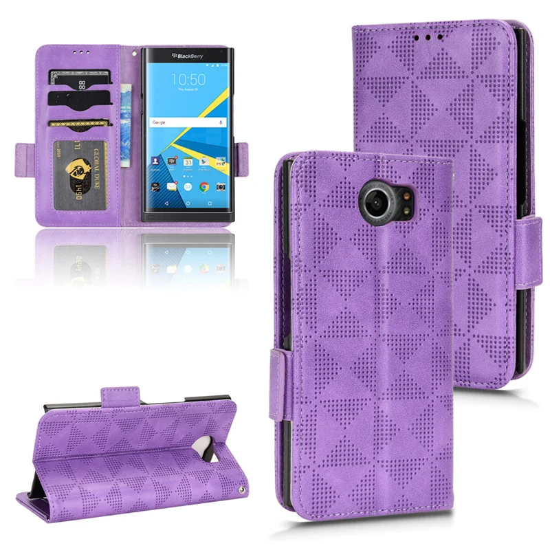For Blackberry Leather Flip Stand Scratch Resistant Luxury Phone