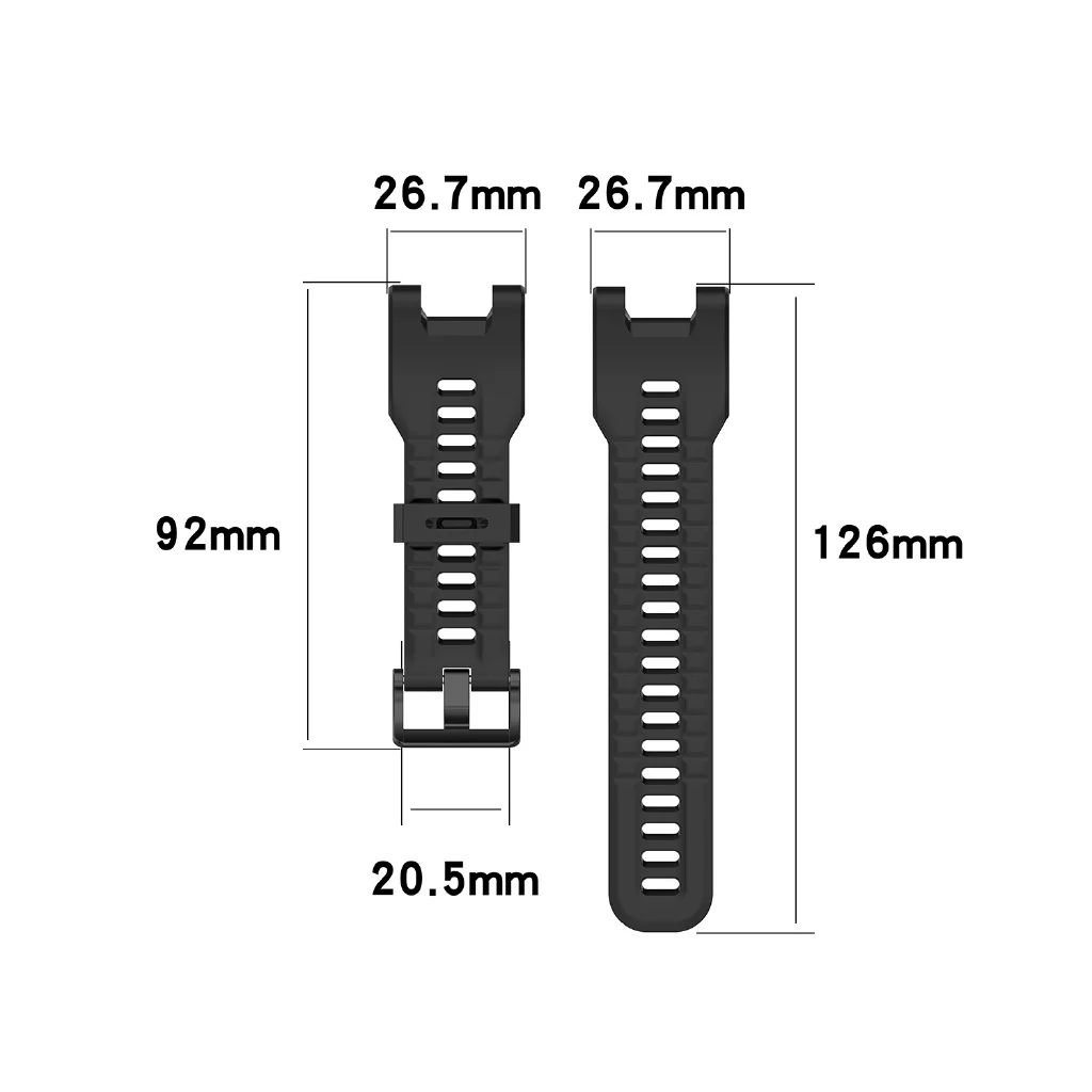 Silicone Sport Wristband Replacement Strap