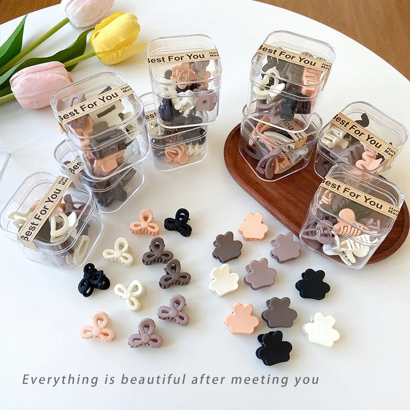 2 sets of decorative mini canvases crafted diy mini easels delicate canvas easels 10pcs/set Princess Small Size Clip Mini Trumpet Clip  Fringe Clip Side Clip Sweet Tiara Delicate Hair Clip Girl Hair Accessories