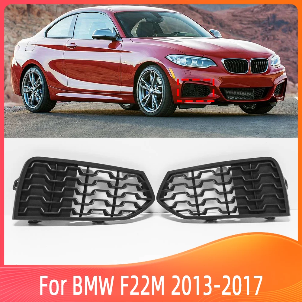 

Car Front Bumper M Fog Light Cover Bezel Grille For BMW F22 F23 2012-2017