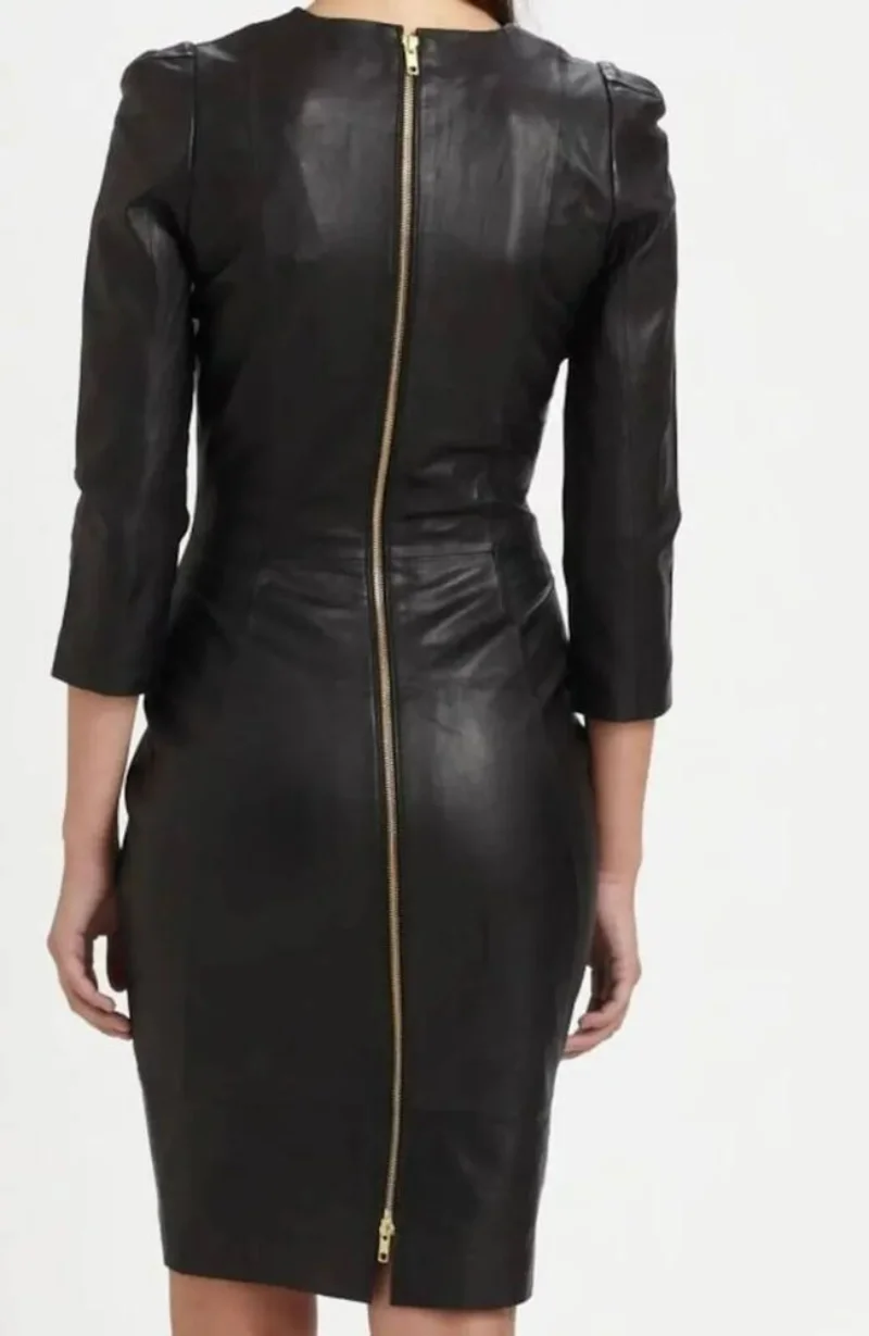 Рисунок 2 - Женское кожаное платье из 100%
