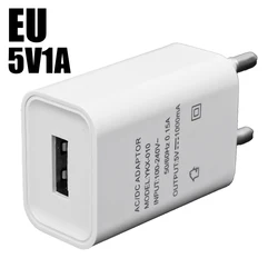 Universal USB Charger 5V 2A Power Adapter - Travel - Ready Wall Plug for EU Plug - 5V 1A (1PCS)