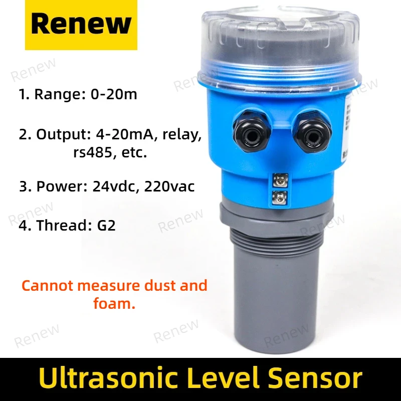 5m10m20m420maUltrasonicLevelMeterNoContactSanitaryOliveOil