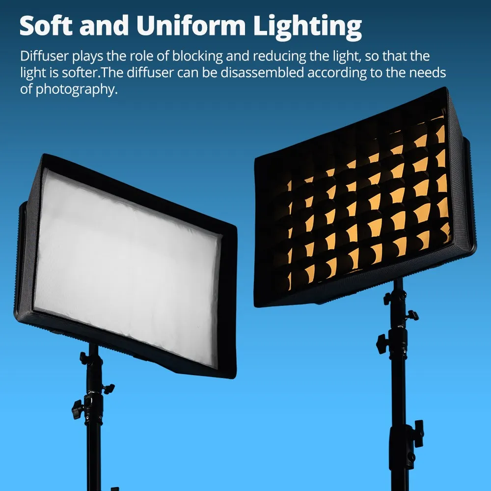 Godox LEDP260C LED 비디오 소프트 라이트 디퓨저 Godox LED 비디오 라이트용 허니컴 그리드 소프트박스(소프트박스만 해당)