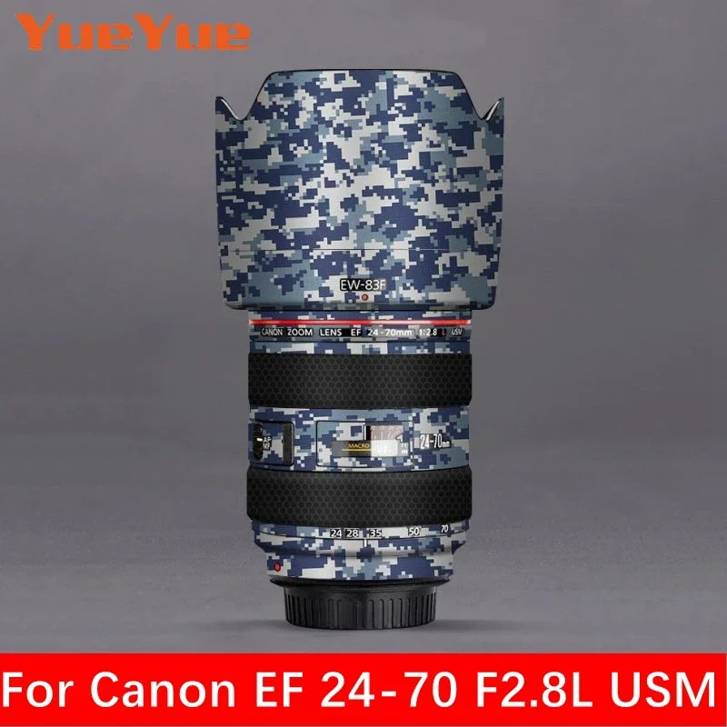 For Canon EF 24-70mm F2.8L USM Decal Skin Vinyl Wrap Film Camera Lens Body Protective Sticker Coat EF 24-70 2.8 F2.8 F/2.8 L