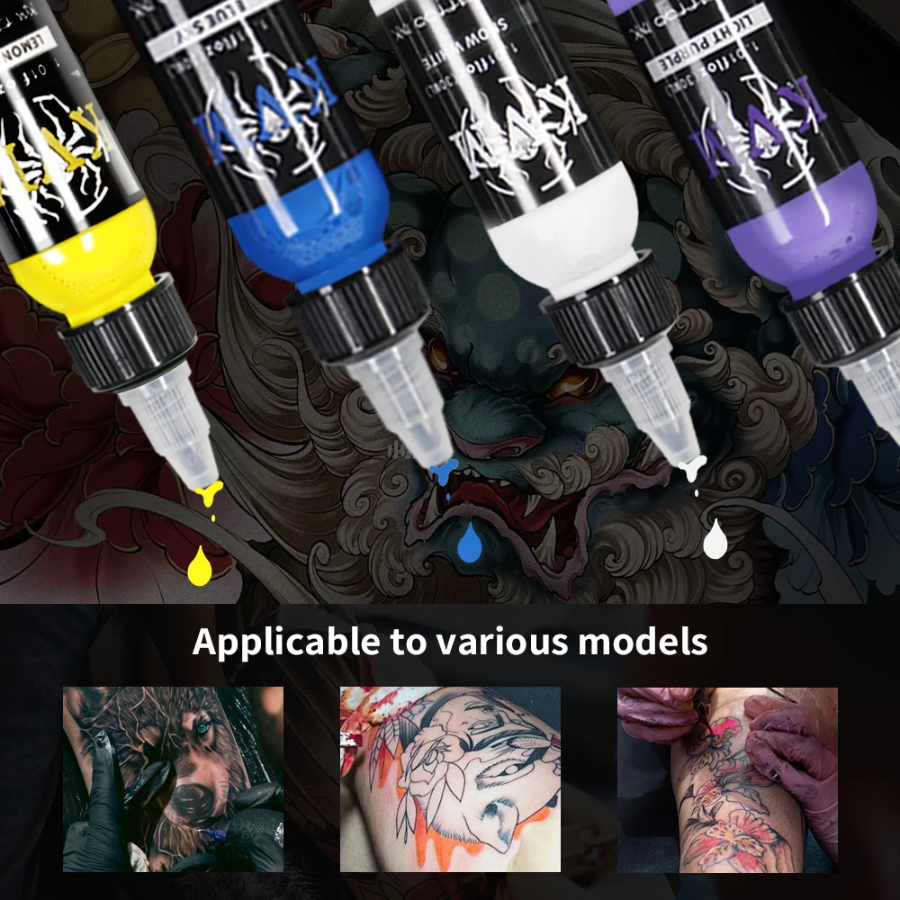 30ml 14colors Tattoo Ink Pigment with box Body Art Tattoo Kits Professional Beauty Paints Makeup Tattoo Supplies Semi-permanent