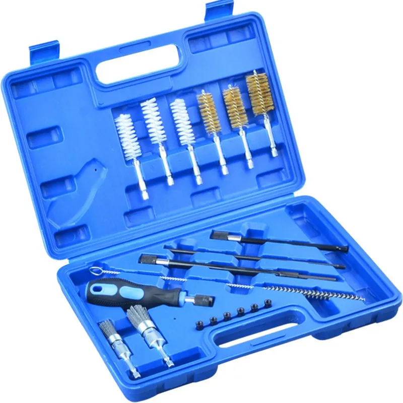 New! 19pcs Diesel Injector Seat & Port Cleaning Tool Set Universal