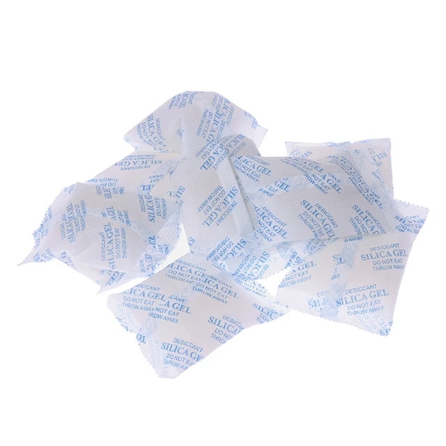 Paquets de gel de pton non cubique, déshydratant, absorbeur d'humidité  humide, désaquarelle, sac anti-humidité, stockage des vêtements, 10-50  pièces, 0.5-3g
