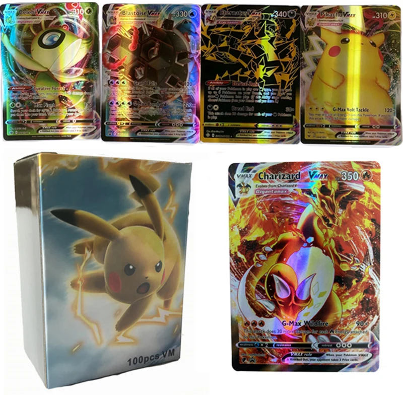 オリジナルのvmaxポケモンカード 22種類 子供向けギフト 新しい100 ピース セット Aliexpress おもちゃ ホビー