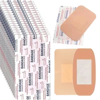50pcs/set Large Band Aid Skin Wound Dressing Patch Square Shaped Plasters Breathable Woundplast Adhesive Bandages Tape 1
