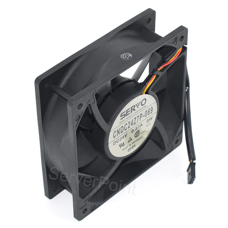 para 12cm 12038 Cndc24z7p069 24v 0.37a 9w Inversor fã 120*120*38 mm Novo - Imagem 2