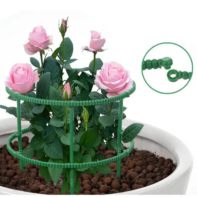 Orchard Kerti Növényi Tartó Téthalom Keret Műanyag Virágállvány Rögzítő Rúd Bonsai Szerszám Üvegházak Paradicsom Bazsarózsa - Image 4