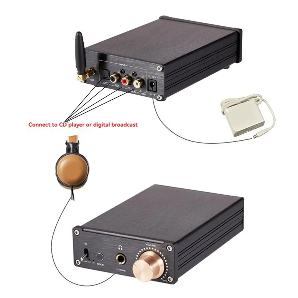 A23G DAC A938 블루투스 디코더 HiFi 디코더 앰프 오디오 헤드폰 앰프 디코더 HiFi 홈 스테레오 스피커 리시버
