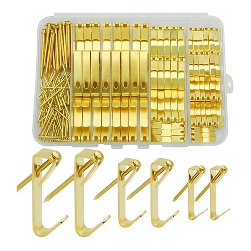 

Picture Hanging Set Kit 3 Sizes Of Picture Hooks Kit Including 4.5Kg/13.6Kg/22.7Kg Picture Hooks For Drywall