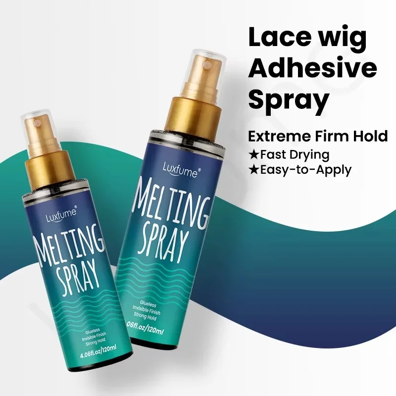 Invisible Lace Natural Melting And Holding Mousse For Lace Wig Spray New 120ML Melting Spray For Wigs