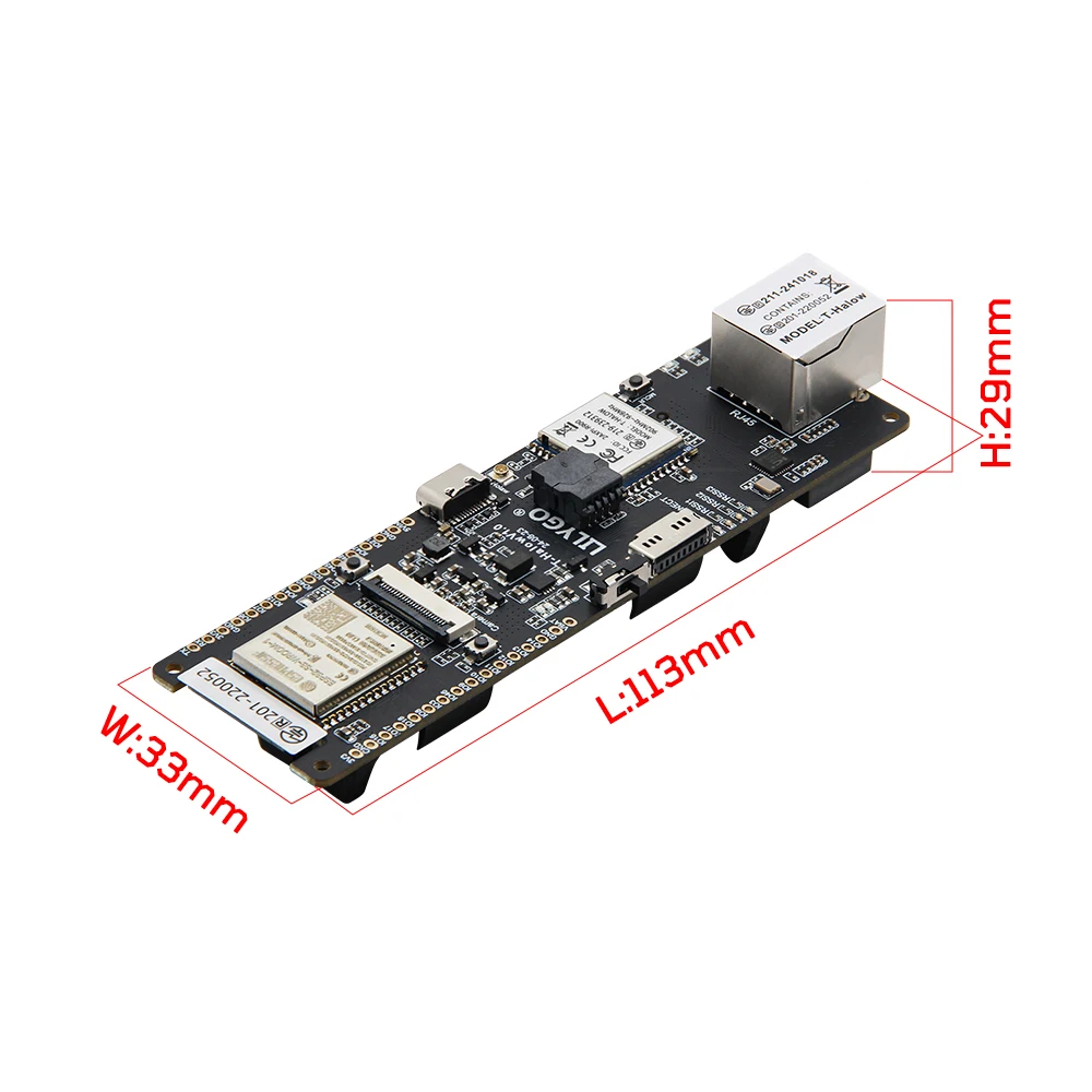 ® T-Halow ESP32-S3 Ethernet Development Board WiFi Bluetooth Module Wi-Fi CERTIF