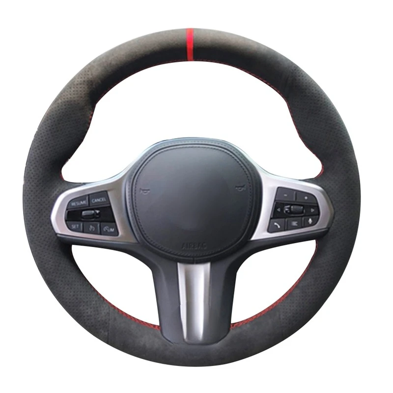 Premium Anti-Slip Suede Car Steering Wheel Cover