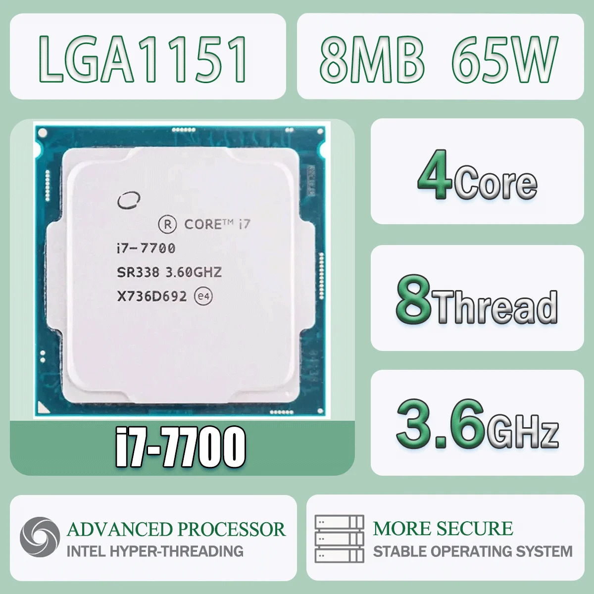 動作確認済】intel Core i7-7700 CPU 2点セット 【公式通販】