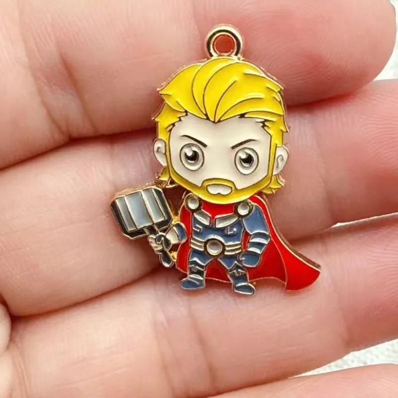 Set of 10 Colorful Cartoon Anime Charms for DIY Jewelry and Accessories