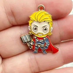 Set of 10 Colorful Cartoon Anime Charms for DIY Jewelry and Accessories (YELLOW)