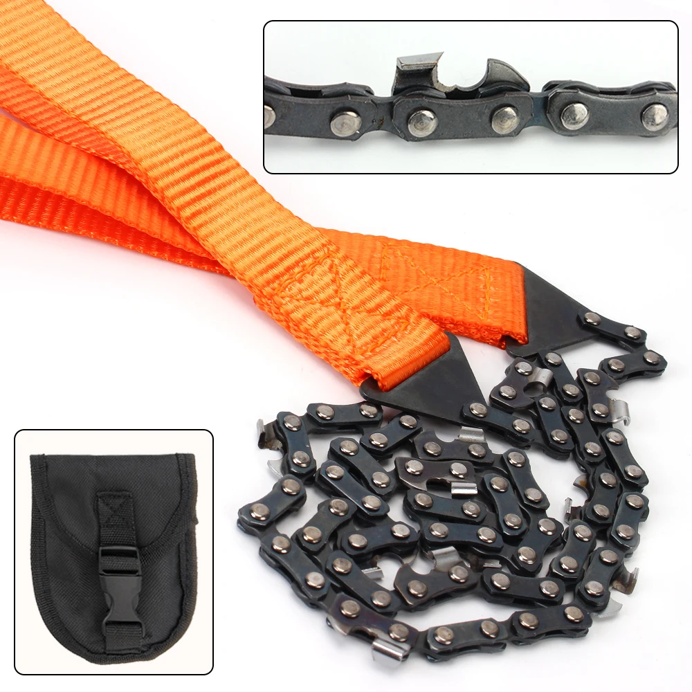 Hand Zipper Saw Emergency Camping Hiking Tool Garden Logging Portable Survival Chain Saw Outdoor Tools 11 Sawtooth