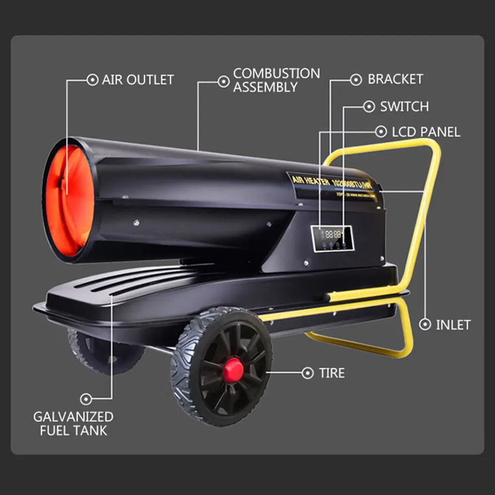 20KW Commercial Fuel Heater Greenhouse Heater Industry Diesel