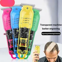Professional Hair Clippers Electric Hair Clippers Rechargeable Transparent Hair Trimmers For Men Cordless Hair Cut Machine 1