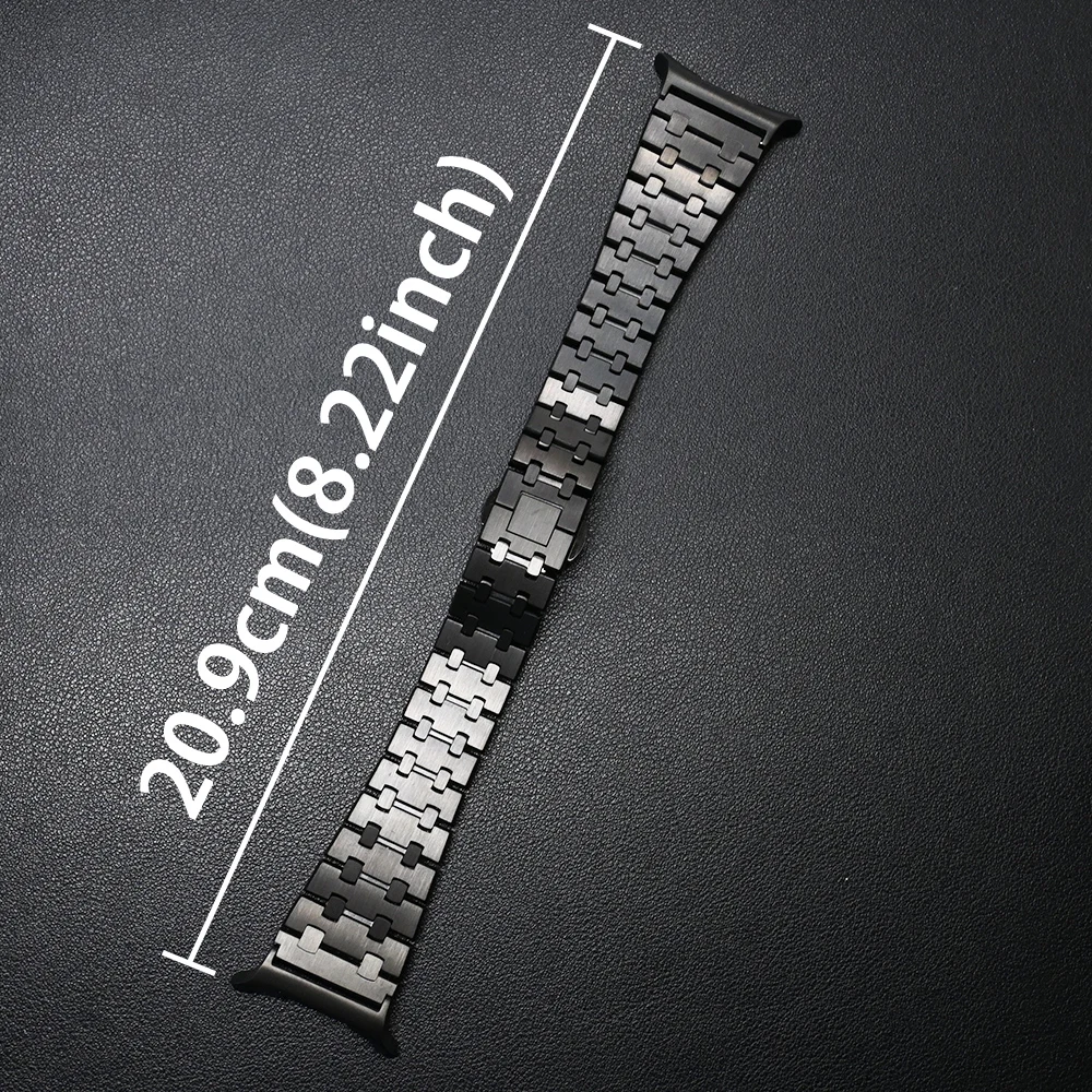 Stainless Steel Luxury Metal Watch Band - Men's Premium Strap Bracelet
