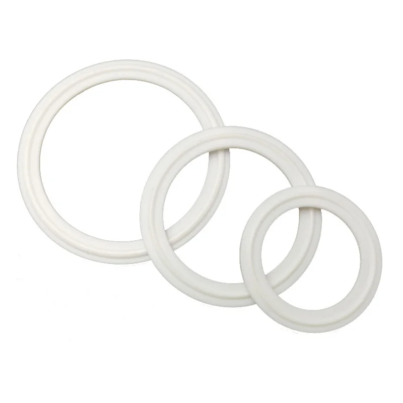 5 Pcs ISO 고품질 압력 위생 식품 등급 씰 가스켓, 3 개의 클립 PTFE 씰 가스켓, 홈 메이드 디옵터 링