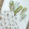 Cute Girl Fantasy Horse Book Flower Shiny Butterfly Self Adhesive Nail Art Decoration Sticker Pretty Japan 3D Manicure 5D Decals 1