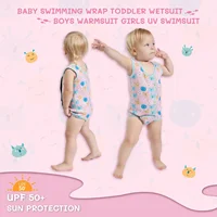Infant Toddler 2MM Neoprene Vest Adjustable Magic Tape Front Chest Crotch UPF50+ Sun Protection Cold Proof Warm Swimming Wetsuit 5