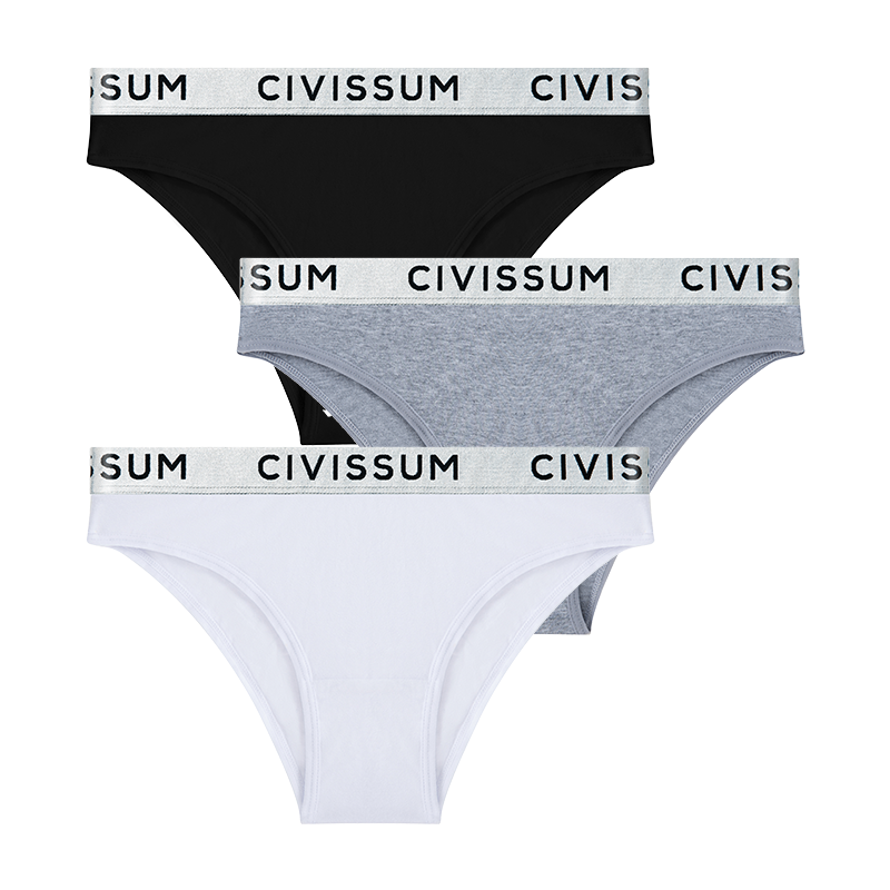 3PCS/Set Women 100% Cotton Half Hip Panties Female Low Waist Underwear Sexy Classic Lingerie Girls Briefs 616