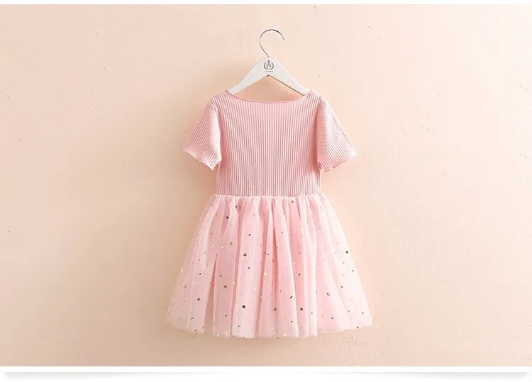 Twirl Tulle Cotton Dress BACK DRESS PINK