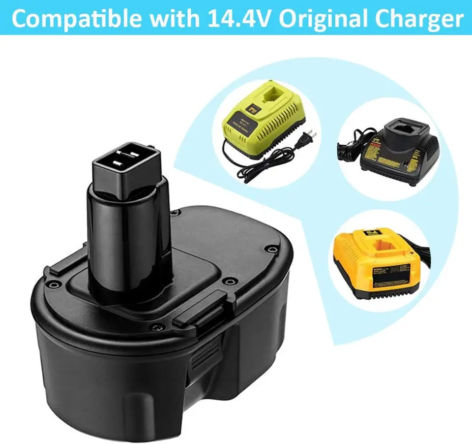 14.4V 3600mAh DW9091 Replacement Battery For Dewalt XRP DC9091 DC9094  DW9091 DE9091 DE9092 Cordless Power Tools Battery - AliExpress