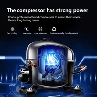 Réfrigérateur électrique en acier inoxydable de haute qualité pour usage domestique et hôtelier, 530L, double porte côte à côte, portable, sans givre, faible consommation 3