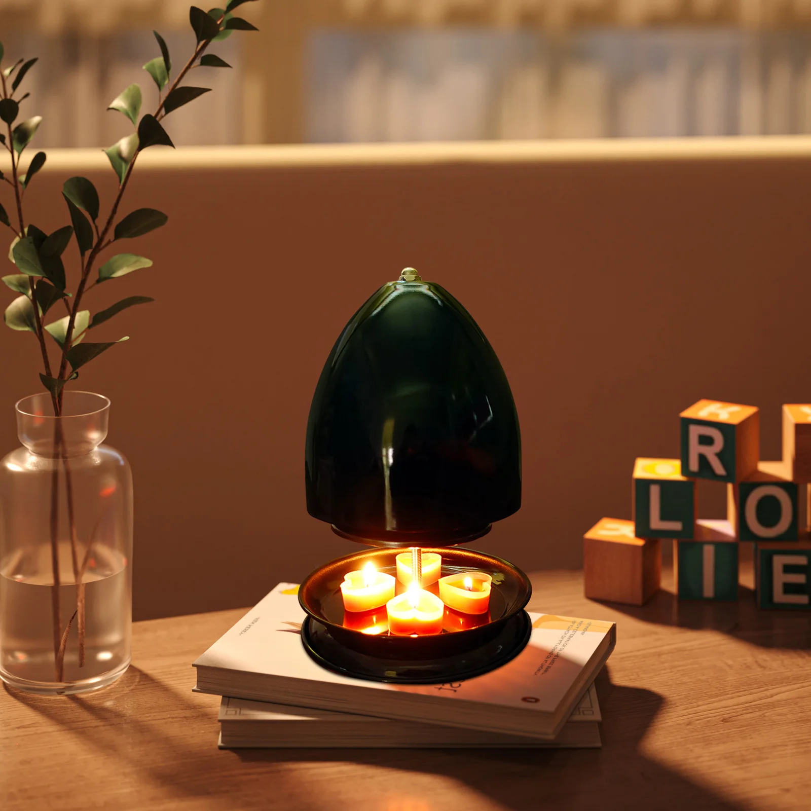 Double-Walled Radiator Winter Warm Fireplace Heating Without Electricity Tea Light Oven Tealight Heater Tea Wax Warming Stove electric heater