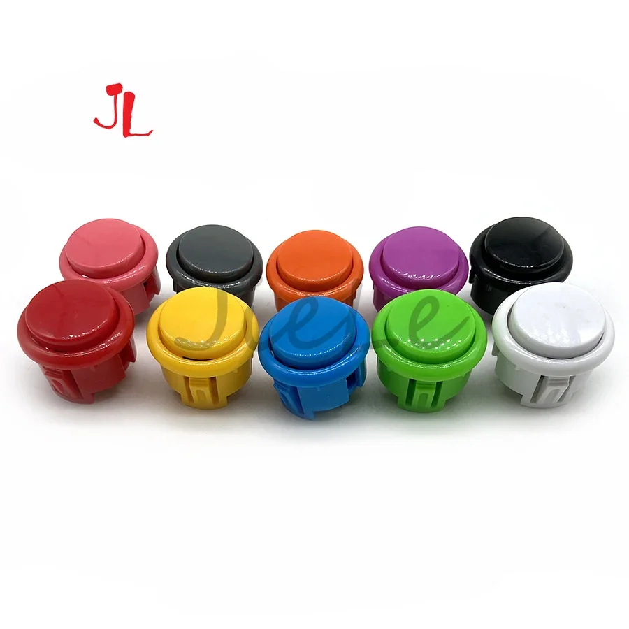 EG Starts Lot De 10 Boutons Poussoirs Arcade 24 Mm – Compatibles Sanwa – Pour Joystick MAME, JAMMA Et Projets DIY