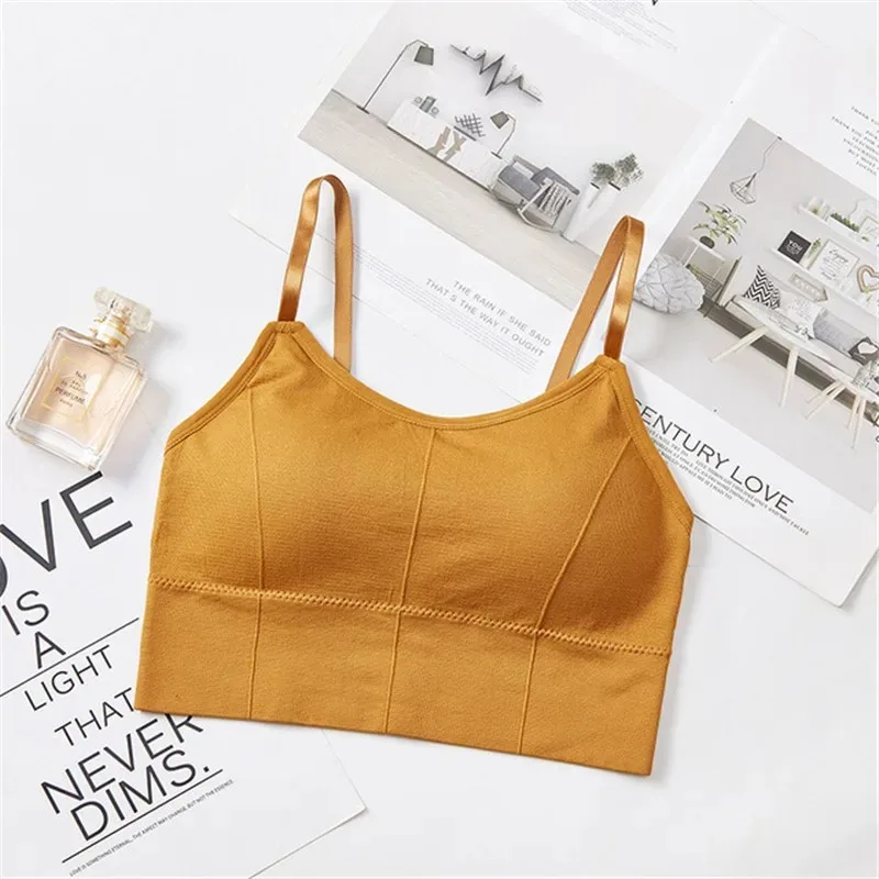 Seamless Bras Women Sports Bra Gym Running Push Up Bralette Padded Vest Elastic Brassiere Women Fitness Gym Underwear Bra Top 3