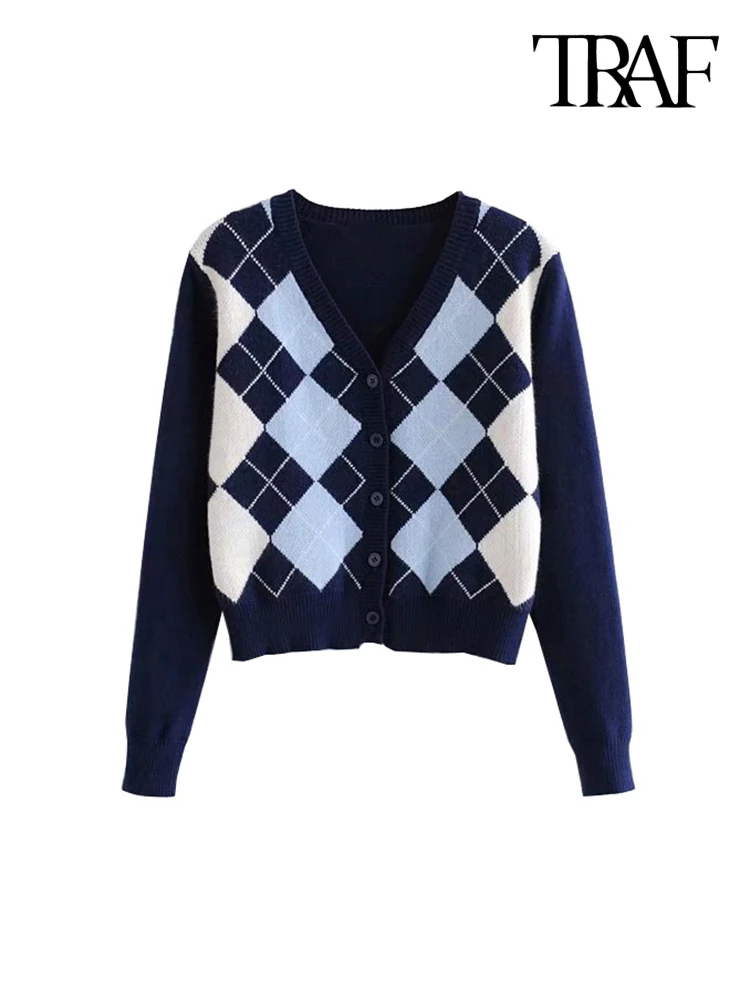 Traf Women Cardigan Vintage Stylish 
