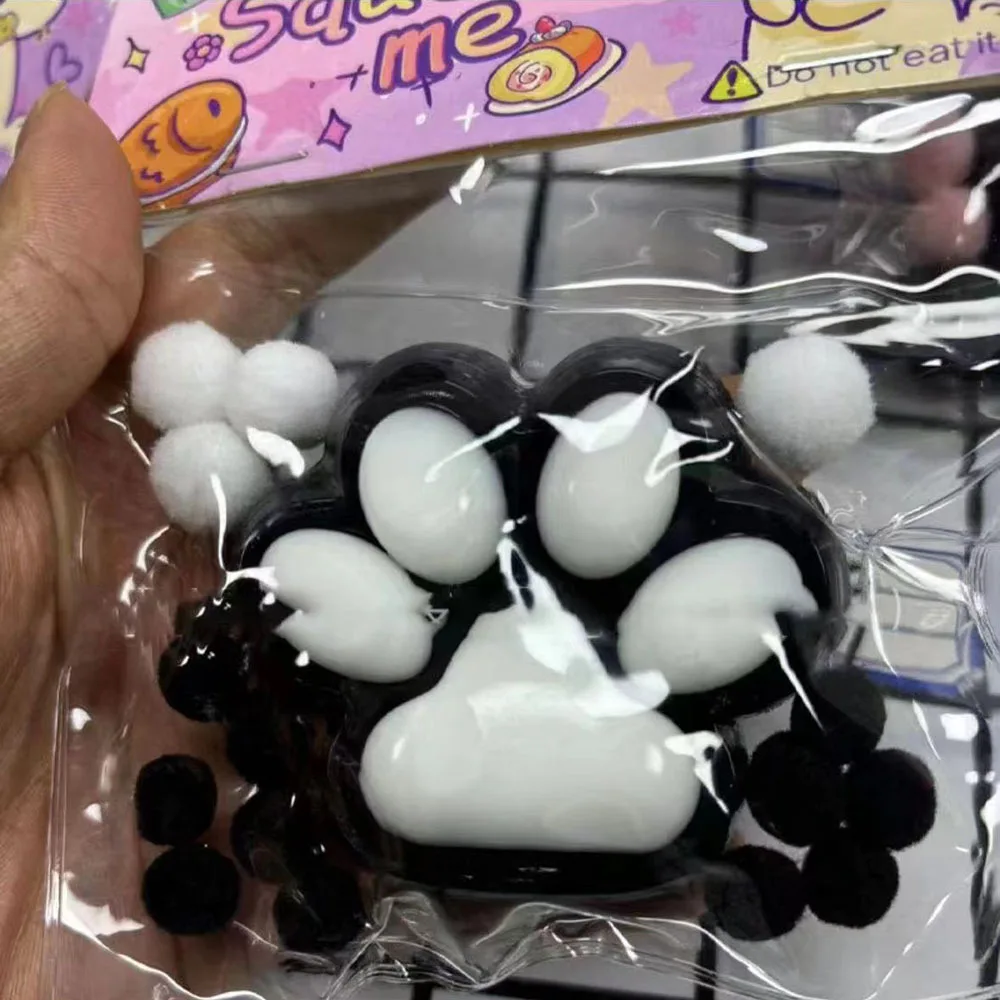 Creativity Cute Mini Cat Paw Squeeze Toys For Children Soft Pinch Slow Rebound Decompression Stress Relief Artifacts Toys 3